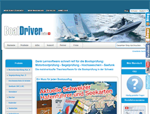 Tablet Screenshot of boatdriver.ch